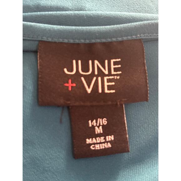 June + Vie teal blue knit maxidress, minimalist, travel, feminine, day to night - Picture 5 of 6